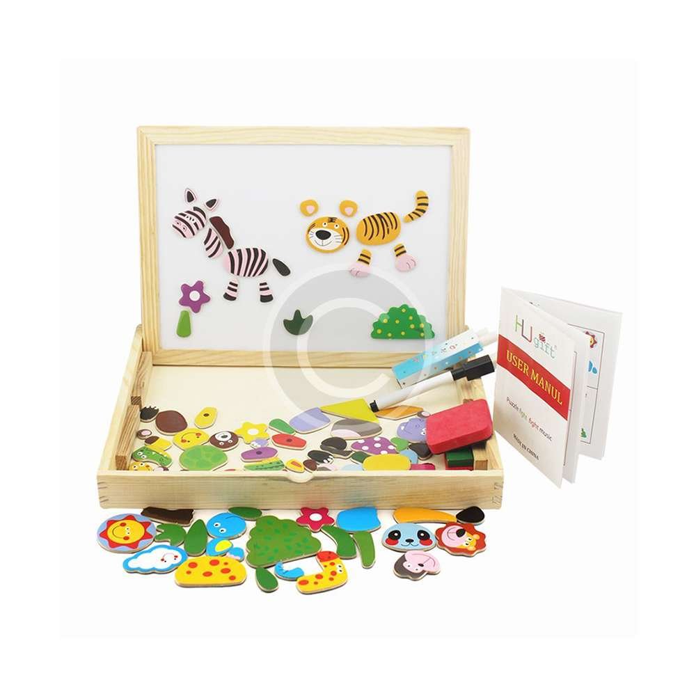 Animal Puzzle with Drawing Board